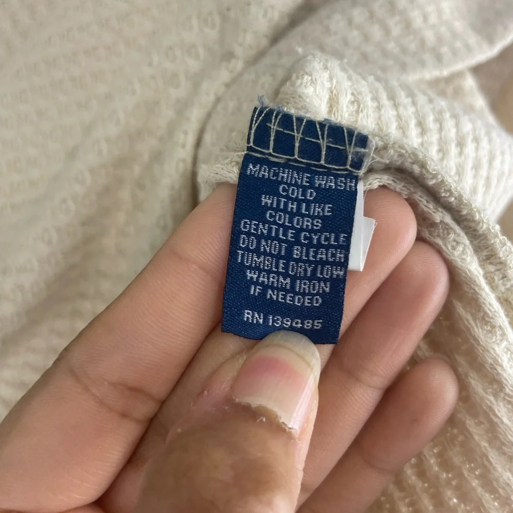 Southern shirt blue sweatshirt washed up beige size medium - Picture 6 of 6